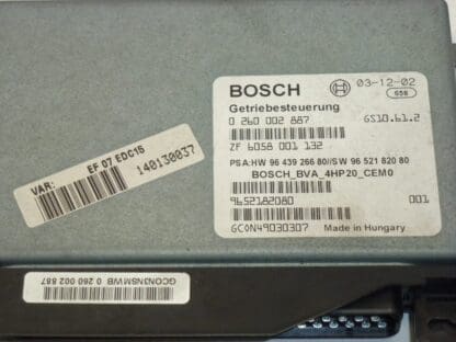 ECU Bosch Citroën C5 2.2 HDI 0260002887 9652182080 2529L8