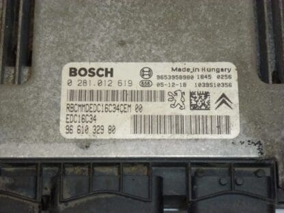 Bosch EDC16C34 1.6 HDI styrenhet 0281012619 9661023980