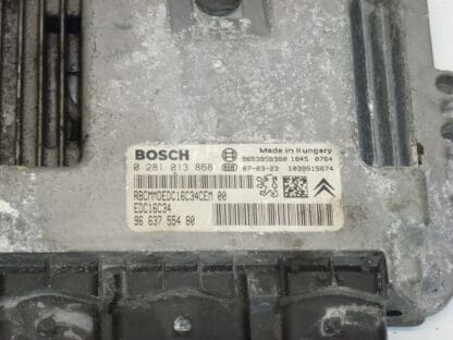 ECU Bosch EDC16C34 Citroën Peugeot 0281013868 9663755480