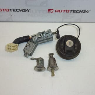 Uppsättning lås + 2 plattor lock Citroën C1 Peugeot 107 1608745780 4162FH