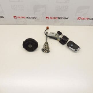 Uppsättning lås och 1 nyckel Citroën Peugeot 4162KF 1609233980 1606423680