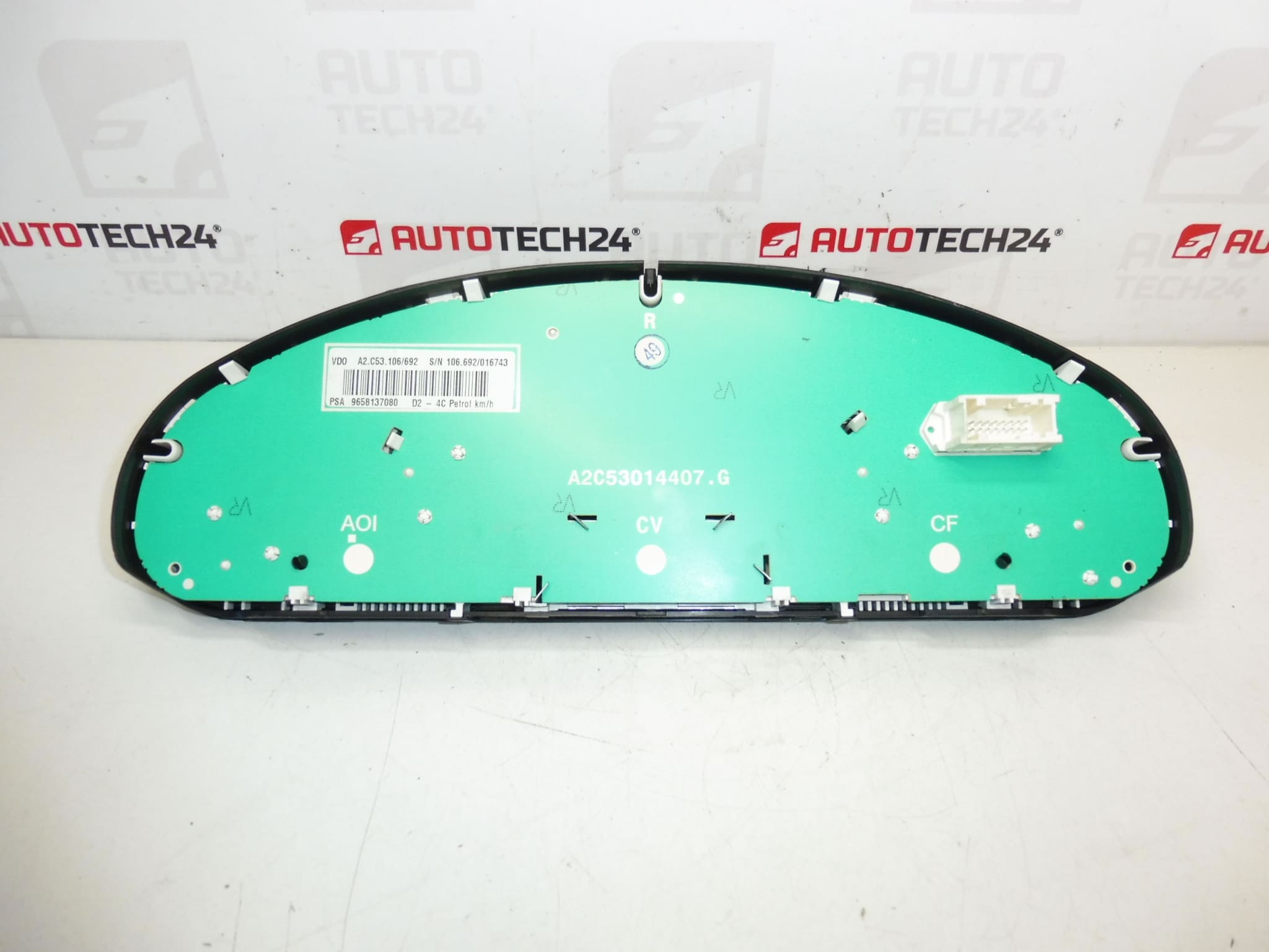 Tachometer Peugeot 407 123000 km 9658137080 6106V1 - Bild 2